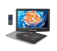 VEVOR Lecteur DVD portable voiture écran HD pivotant 396 mm autonomie de 4,5-5 h