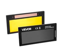VEVOR Lentille de Soudage Auto-obscurcissante 108 x 51 mm, Teinte 11, Verre de Couleur Réelle avec 2 Capteurs Arc, Revêtement Doré, Compatible avec Plupart Casques de Soudage pour TIG, MIG, Arc, MMA