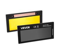 VEVOR Lentille de Soudage Auto-obscurcissante 108 x 51 mm, Teinte 11, Verre de Couleur Réelle avec 2 Capteurs Arc, Revêtement Doré, Compatible avec Plupart Casques de Soudage pour TIG, MIG, ARC, MMA