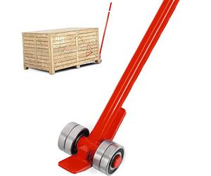 VEVOR Lève Meuble Lourd 3 T Barre de Levier Acier sur Roulettes Barre de Levage Grande Capacité Charge avec Manche Ergonomique 1,8 m Longueur Totale 1,9 m Léger Portable pour Soulever Charges Lourdes