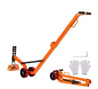 VEVOR Lève-plaque Magnétique sur Roulettes, Porteur Magnétique à Roues en Néodyme N42, Capacité de Traction 600 kg, Pliable et Portable avec Poignée Réglable, pour Manutention de Tampon Regard Grille