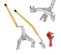 VEVOR Levier Démonte Pneus Poids Lourds 571-622 mm Démonte Pneu Acier Barre Montage Démontage Manuel 3 Outils de Changement de Pneu Maintien Talons Décolle-Talon pour Camion sans Chambre à Air Jaune