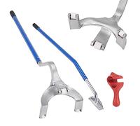 VEVOR Levier Démonte Pneus Poids Lourds 571-622 mm Démonte Pneu Acier Barre Montage Démontage Manuel 3 Outils de Changement de Pneu Maintien Talons Décolle-Talon pour Camion sans Chambre à Air Bleu