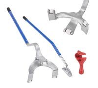 VEVOR Levier Démonte Pneus Poids Lourds 571-622 mm Démonte Pneu Acier Barre Montage Démontage Manuel 3 Outils de Changement de Pneu Maintien Talons Décolle-talon pour Camion Sans Chambre à Air Bleu