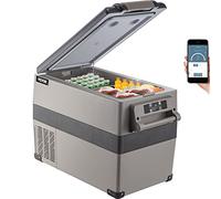 VEVOR LG Réfrigérateur portable de 45 L pour voiture, camion, bateau, mini congélateur électrique pour camping-car, 12/24 V CC et 110-240 V CA pour voiture, camion, bateau, mini congélateur électrique