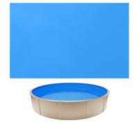 VEVOR Liner Piscine Hors-Sol Ronde Diamètre 350,5 cm Hauteur Paroi 90 cm Film Intérieur de Piscine Épaisseur 0,6 mm pour Rénovation Étanchéité, Système Overlap, en PVC, Anti-UV, Anti-Déchirure, Bleu