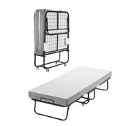 VEVOR Lit d'Appoint Pliant 79 x 190 cm, Taille Jumeau, avec Cadre en Métal Robuste et Matelas en Mousse à Mémoire de Forme de 12,5 cm d’Épaisseur, Portable, pour Adultes, Invités, Maison, Camping