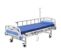 VEVOR Lit Médicalisé Entièrement Électrique 2 Fonctions Lit Hôpital Charge 250 kg pour Soins à Domicile, avec Dossier et Repose-Jambes Réglables, Roues Verrouillables 12,7 cm, Matelas Haute Densité