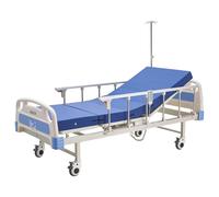 VEVOR Lit Médicalisé Entièrement Électrique 2 Fonctions Lit Hôpital Charge 250 kg pour Soins à Domicile, avec Dossier et Repose-jambes Réglables, Roues Verrouillables 12,7 cm, Matelas Haute Densité