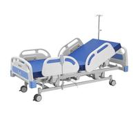 VEVOR Lit Médicalisé Entièrement Électrique 5 Fonctions Lit Hôpital Charge 250 kg pour Soins Domicile Hôpital, Trendelenburg et Trendelenburg Inversée, Roulettes Verrouillables, Matelas Haute Densité