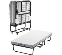 VEVOR Lit d'appoint pliant avec matelas en mousse 10 cm pour adultes et invités
