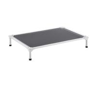 VEVOR Lit Surélevé pour Chiens Chats, Lit de Camp pour Animaux de Compagnie avec Cadre en Tube d'Aluminium et Maille Respirante, Panier Chiens Rafraîchissant, pour Intérieur et Extérieur, L, Gris
