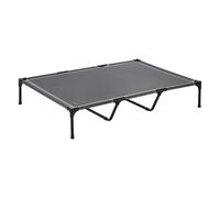VEVOR Lit Surélevé pour Chiens Chats, Lit de Camp pour Animaux de Compagnie Portable, Panier Rafraîchissant pour Chiens avec Cadre en Acier et Maille Respirante, Intérieur et Extérieur, XL, Gris