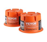 VEVOR Lot de 2 Blocs de Cric de Caravane, Capacité 0,9 T/PCs, Bloc de Nivellement pour Camping-Car, Blocs Stabilisateurs en Polypropylène, Accessoires de Voyage pour n'Importe Quel Cric à Sellette