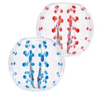 VEVOR Lot de 2 Bulles Gonflables de 1,2 m pour Adolescents et Adultes Balle Pare Chocs à Bulles en PVC pour Hamster Humain 0,8 mm d'Épaisseur pour Jeux d'Équipe en Plein Air Jouets Pare-chocs Jardin