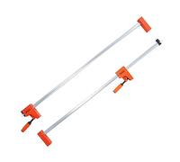 VEVOR Jeu de 2 Serre-Joints à Libération Rapide 145 cm, Serrage Parallèle, avec Limite de Charge 499 kg, Pression Uniforme, en Plastique et Acier au Carbone, pour Charpentier Menuisier Métallurgie