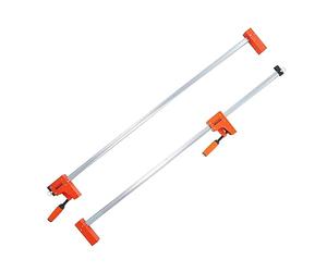 VEVOR Lot de 2 colliers de serrage parallèles de 127 cm pour le travail du bois, pinces F avec limite de charge de 500 kg, pression uniforme, plastique haute résistance et acier au carbone, pinces à