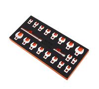 VEVOR Lot de 20 clés à pied de corbeau, entraînement 3/8", métrique 10-22 mm SAE 3/8-7/8", clé à levier en acier 40Cr, 2 barres d'extension pour réparation de clés dynamométriques