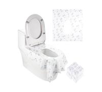 VEVOR Lot de 4 housses de siège de toilette jetables et imperméables pour adultes, enfants, voyages, toilettes publiques et avion