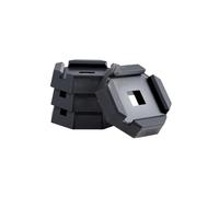 VEVOR Lot de 4 Patins de nivellement pour Camping-Cars et remorques, en Caoutchouc, Charge maximale : 2300 kg (par Coussin), Tampon de stabilisation de cric avec Grande Surface, idéal pour Les Pieds