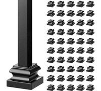 VEVOR Lot de 50 supports de poteaux en aluminium Sabot de poteau Douille à visser Douille à visser Pied de poteau Convient pour les rampes d'escalier Simple rotation Double rotation Double panier 34,5