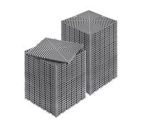 VEVOR Lot de 55 Dalles de Jardin Piscine 30x30x1,5 cm Gris Dalle Clipsable Ajourée Antidérapante en PVC Drainage Rapide Revêtements de Sol Extérieur Intérieur pour Terrasse Cuisine Spa Salle de Bain