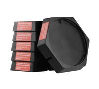 VEVOR Lot de 6 Patins pour Cric de Caravane Camping-car en Caoutchouc, Stabilisateur de Cric Fixé de Manière Permanente Rond 22,8 cm, Capacité 2268 kg par Pièce, Cinquièmes Roues, Remorques de Voyage