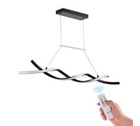 VEVOR Luminaire moderne suspendu, 24 W, suspension LED à intensité variable avec abat-jour en silicone et télécommandé, température de couleur réglable 3000 K-6000 K, pour cuisine, salle à manger