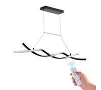 VEVOR Luminaire moderne suspendu, 24 W, suspension LED à intensité variable avec abat-jour en silicone et télécommandé, température de couleur réglable 3000 K-6000 K, pour cuisine, salle à manger