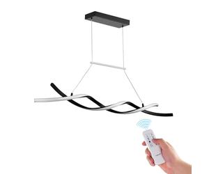 VEVOR Luminaire moderne suspendu, 24 W, suspension LED à intensité variable avec abat-jour en silicone et télécommandé, température de couleur réglable 3000 K-6000 K, pour cuisine, salle à manger