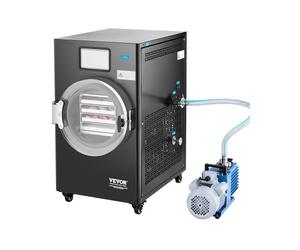 VEVOR Lyophilisateur sous Vide 4-6 kg/Lot, Machine de Lyophilisation Alimentaire à 4 Couches, Pompe à Vide, Minuterie et Contrôle de la Température Réglable, pour Fruits, Légumes, Viande, Noir