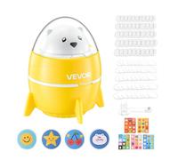 VEVOR Machine à Badge 58 mm 50 Pcs de Boutons Presse à Badges en Plastique, Papier à Motifs Préimprimés, Découpe-cercle, Boîtier Compact, pour DIY Personnalisation Bricolage Maison Événement Scolaire