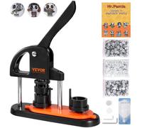 VEVOR Machine à Badges de 25 mm Presse à Badges avec 500 Kits de Consommables Livre Magique et Coupe-Cercle Machine à Fabriquer des Badges en Plastique Résistant pour Fabrication de Badges à Épingle