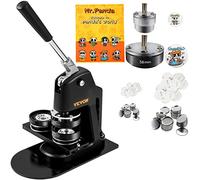 VEVOR Machine à Badges de 32 + 58 mm Presse à Badge avec 500 Kits de Matériels Livre Magique et Coupe-Cercle Machine à Fabriquer des Badges en Alu et ABS Kit pour Personnalisation de Badge à Épingles