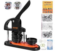 VEVOR Machine à Badges de 58 mm Presse à Badges avec 100 Kits de Consommables Livre Magique et Coupe-Cercle Machine à Fabriquer des Badges en Plastique Résistant pour Fabrication de Badges à Épingle