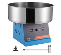 VEVOR Machine à barbe à papa commercial appareil à bonbons 1000 W pour fête bleu