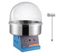 VEVOR Machine à Barbe à Papa Commerciale 1000 W avec Corps Bleu pour Fêtes