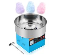 VEVOR Machine à Barbe à Papa Électrique 1000 W Bol en Inox pour Fête Bleu