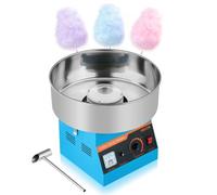 VEVOR Machine à Barbe à Papa Électrique 1000 W pour Fête Anniversaire Bleue