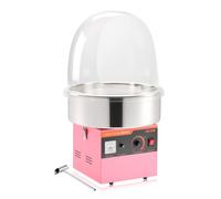VEVOR Machine à Barbe à Papa Électrique avec Couvercle Transparent, Appareil à Barbe à Papa 1000 W, pour Faire des Bonbons Fêtes Anniversaires Maison, Bol en Acier Inoxydable et Cuillère à Sucre, Rose
