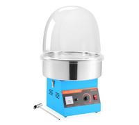VEVOR Machine à Barbe à Papa Électrique avec Dôme Transparent, Appareil à Barbe à Papa 1000 W, pour Faire des Bonbons Fêtes Anniversaires Maison, Bol en Acier Inoxydable et Cuillère à Sucre, Bleu