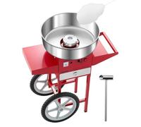 VEVOR Machine à barbe à papa électrique sur chariot appareil à sucre 1000W rouge