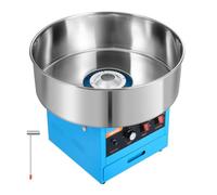 VEVOR Machine à Barbe à Papa Professionnelle, 1000 W, De Comptoir, Bleue | Pour Sucre Filé, Maison Fêtes Foraines Anniversaires, Cuve en Inox de 52 cm, Appareil à Barbe à Papa avec Cuillère à Sucre