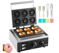 VEVOR Machine à beignets électrique appareil à donuts antiadhésif 6 PCS 1550 W