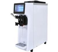 VEVOR Machine à Crème Glacée 10 L/h 1 Saveur Pré-Réfrigération Automatique à Écran Tactile Blanc