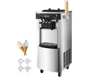 VEVOR Machine à Crème Glacée Enfant Verticale Professionnel Sorbetière à Glace Ice Cream Machine