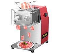 VEVOR Machine à découper de viande commerciale - 250 kg/h - 850 W - Lame de 3,5 mm - Coupe-viande électrique en acier inoxydable - Pour cuisine, supermarché, agneau, bœuf, poulet, rouge