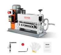 VEVOR Machine à Dénuder Électrique 1,5-40 mm Dénudeur Câble Auto Motorisé 370 W Dénudeuse Manuelle 27 m/min Pince à Dénuder Dépouillement Fil avec Manivelle 11 Canaux de Dénudage pour Recyclage Cuivre
