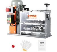 VEVOR Machine à Dénuder Électrique 1,5-32 mm Dénudeur Câble Auto Motorisé 750 W Dénudeuse 30 m/min Pince à Dénuder Dépouillement Fil Repère Profondeur Dénudage Visible 10 Canaux pour Recyclage Cuivre