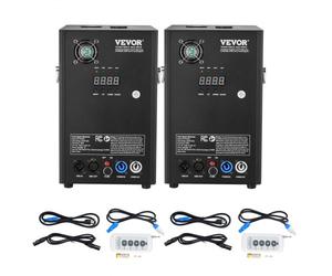 VEVOR Machine à étincelles froide 2PCS 700 W machine à feux d'artifice alliage d'aluminium contrôleur DMX réglable de 2 à 5 m 7 minutes par recharge pour mariages, spectacles de DJ, fêtes, événements